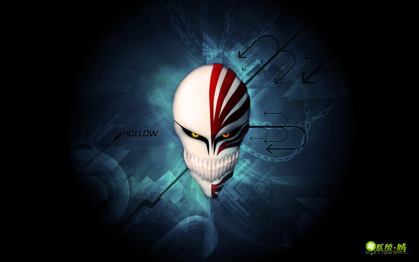 动漫死神虚化面具win7系统主题