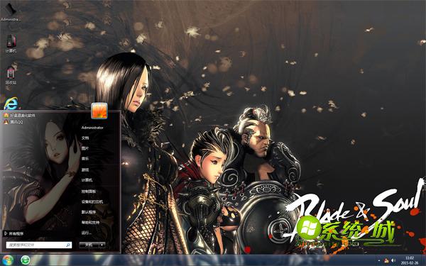 剑灵网游系列win7系统主题