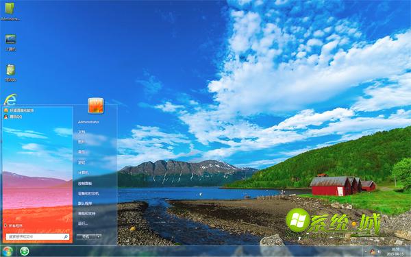 山林湖水风景win7主题桌面