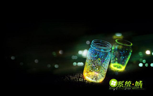 绚彩荧光瓶xp电脑主题