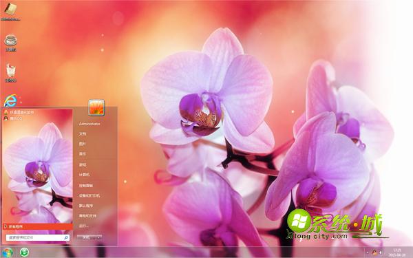 花开烂漫唯美win7系统主题