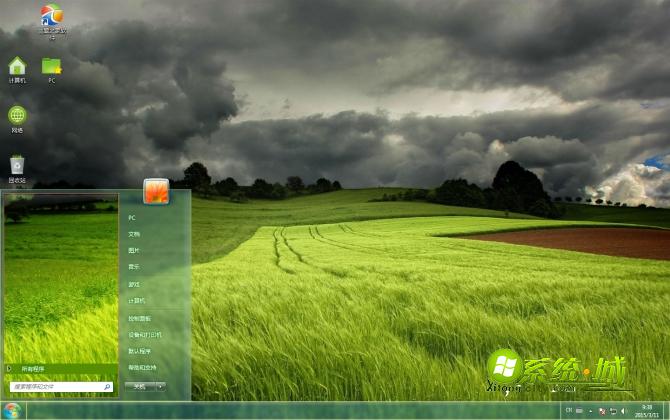 田野自然风光win7电脑主题
