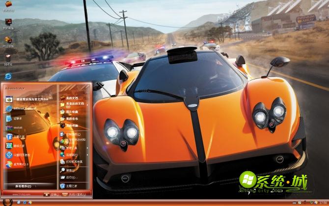 极品飞车14 xp主题桌面