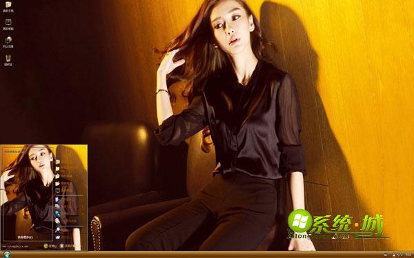 Angelababy帅气写真xp系统主题