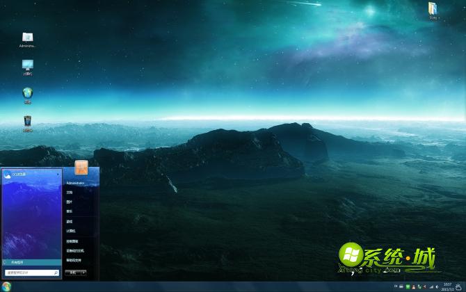 原野星斗win7主题桌面