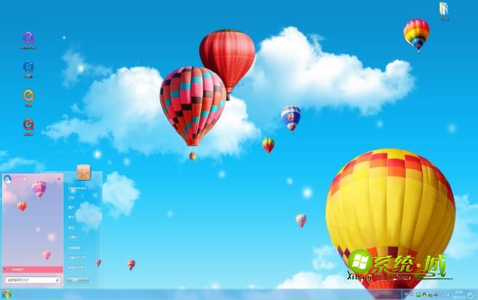 热气球win7电脑主题