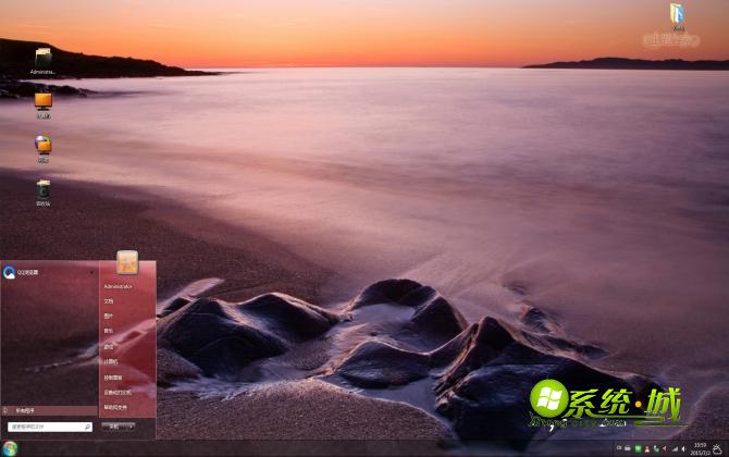 苏格兰海岸win7主题桌面