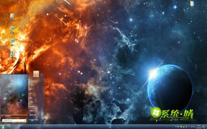 宇宙爆发win7系统主题