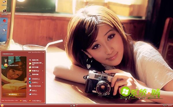 清纯美女xp系统主题下载