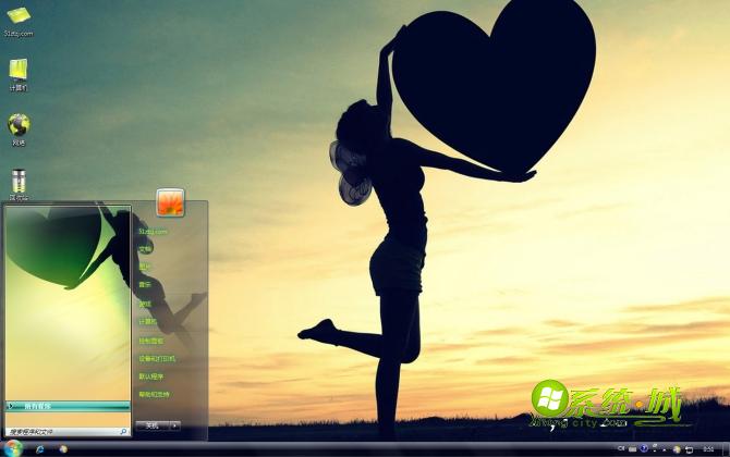 放飞爱情win7系统主题